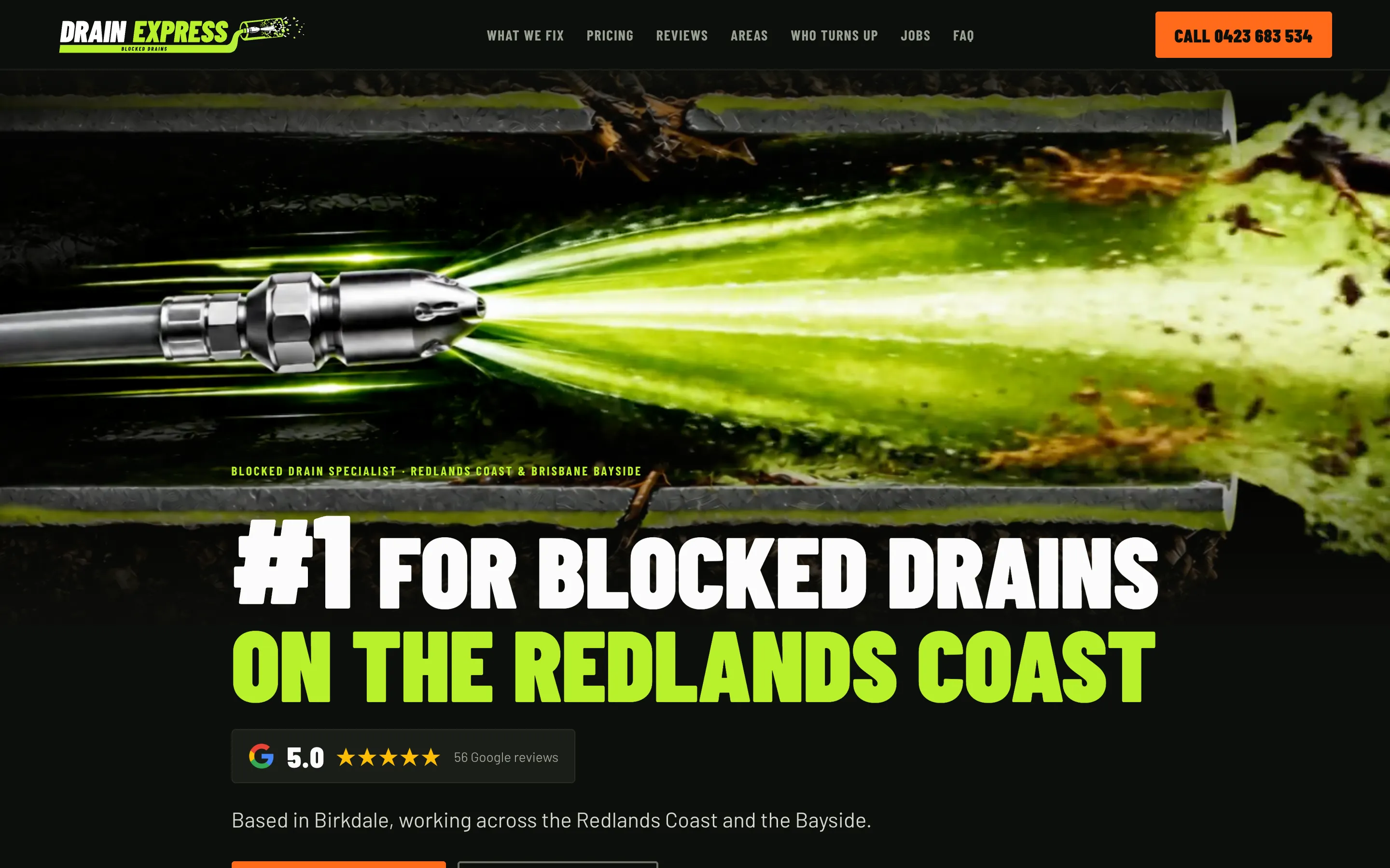 Drain Express website